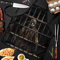 3D Illusion Straw Man Halloween Apron Behind The Bars - Wonder Print Shop