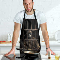 3D Illusion Straw Man Halloween Apron Behind The Bars - Wonder Print Shop