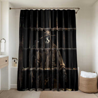 3D Illusion Straw Man Halloween Bathroom Set Behind The Bars - Wonder Print Shop