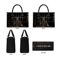3D Illusion Straw Man Halloween Leather Bag Behind The Bars DT05