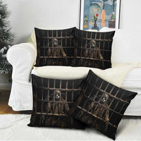 3D Illusion Straw Man Halloween Pillow Cover Behind The Bars - Wonder Print Shop