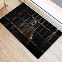 3D Illusion Straw Man Halloween Rubber Doormat Behind The Bars - Wonder Print Shop