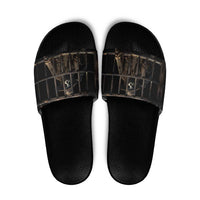 3D Illusion Straw Man Halloween Slide Sandals Behind The Bars - Wonder Print Shop