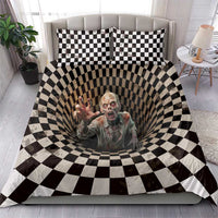 3D Illusion Zombie Halloween Bedding Set Horror Style DT05