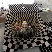 3D Illusion Zombie Halloween Bedding Set Horror Style DT05
