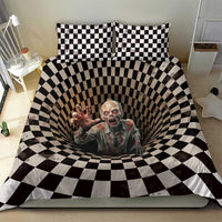 3D Illusion Zombie Halloween Bedding Set Horror Style DT05