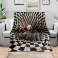 3D Illusion Zombie Halloween Blanket Horror Style - Wonder Print Shop