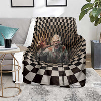 3D Illusion Zombie Halloween Blanket Horror Style - Wonder Print Shop