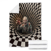 3D Illusion Zombie Halloween Blanket Horror Style - Wonder Print Shop
