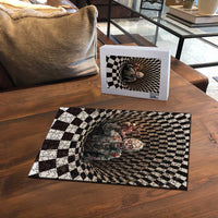 3D Illusion Zombie Halloween Puzzle Horror Style - Wonder Print Shop