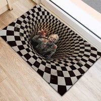 3D Illusion Zombie Halloween Rubber Doormat Horror Style - Wonder Print Shop
