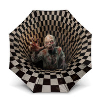 3D Illusion Zombie Halloween Umbrella Horror Style - Wonder Print Shop