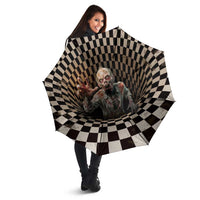 3D Illusion Zombie Halloween Umbrella Horror Style - Wonder Print Shop