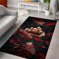 3D Illusion Skull Halloween Area Rug Hell Pit - Wonder Print Shop