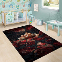 3D Illusion Skull Halloween Area Rug Hell Pit - Wonder Print Shop