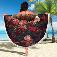 3D Illusion Skull Halloween Beach Blanket Hell Pit - Wonder Print Shop
