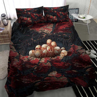 3D Illusion Skull Halloween Bedding Set Hell Pit DT05