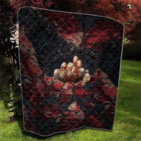 3D Illusion Skull Halloween Quilt Hell Pit - Wonder Print Shop