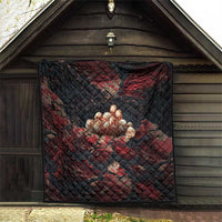 3D Illusion Skull Halloween Quilt Hell Pit - Wonder Print Shop