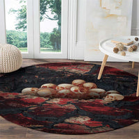 3D Illusion Skull Halloween Round Carpet Hell Pit - Wonder Print Shop