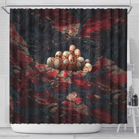 3D Illusion Skull Halloween Shower Curtain Hell Pit - Wonder Print Shop