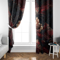 3D Illusion Skull Halloween Window Curtain Hell Pit - Wonder Print Shop