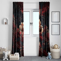 3D Illusion Skull Halloween Window Curtain Hell Pit - Wonder Print Shop