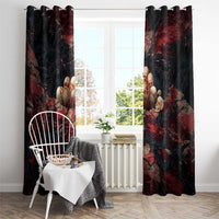3D Illusion Skull Halloween Window Curtain Hell Pit - Wonder Print Shop