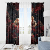 3D Illusion Skull Halloween Window Curtain Hell Pit - Wonder Print Shop