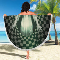 3D Illusion Ghost 3D Halloween Beach Blanket Horror Retro Style - Wonder Print Shop