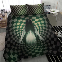 3D Illusion Ghost 3D Halloween Bedding Set Horror Retro Style DT05