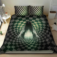3D Illusion Ghost 3D Halloween Bedding Set Horror Retro Style DT05