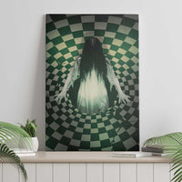3D Illusion Ghost 3D Halloween Canvas Wall Art Horror Retro Style - Wonder Print Shop