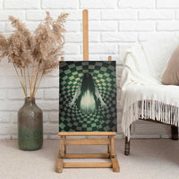 3D Illusion Ghost 3D Halloween Canvas Wall Art Horror Retro Style - Wonder Print Shop
