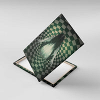 3D Illusion Ghost 3D Halloween Canvas Wall Art Horror Retro Style - Wonder Print Shop