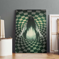 3D Illusion Ghost 3D Halloween Canvas Wall Art Horror Retro Style - Wonder Print Shop