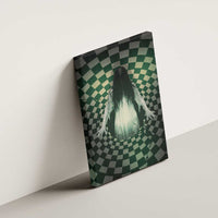 3D Illusion Ghost 3D Halloween Canvas Wall Art Horror Retro Style - Wonder Print Shop