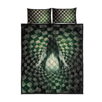 3D Illusion Ghost 3D Halloween Quilt Bed Set Horror Retro Style DT05