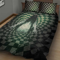 3D Illusion Ghost 3D Halloween Quilt Bed Set Horror Retro Style DT05