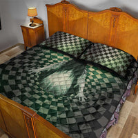 3D Illusion Ghost 3D Halloween Quilt Bed Set Horror Retro Style DT05