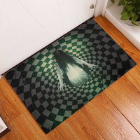 3D Illusion Ghost 3D Halloween Rubber Doormat Horror Retro Style - Wonder Print Shop
