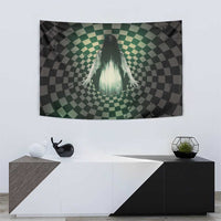 3D Illusion Ghost 3D Halloween Tapestry Horror Retro Style - Wonder Print Shop