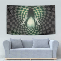 3D Illusion Ghost 3D Halloween Tapestry Horror Retro Style - Wonder Print Shop
