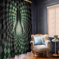 3D Illusion Ghost 3D Halloween Window Curtain Horror Retro Style - Wonder Print Shop