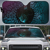 3D Illusion Witch Halloween Auto Sun Shade Dark Magic In The Cracks - Wonder Print Shop