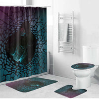3D Illusion Witch Halloween Bathroom Set Dark Magic In The Cracks - Wonder Print Shop