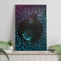 3D Illusion Witch Halloween Canvas Wall Art Dark Magic In The Cracks - Wonder Print Shop