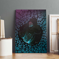 3D Illusion Witch Halloween Canvas Wall Art Dark Magic In The Cracks - Wonder Print Shop