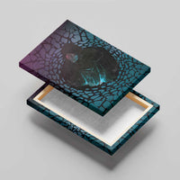 3D Illusion Witch Halloween Canvas Wall Art Dark Magic In The Cracks - Wonder Print Shop