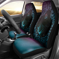 3D Illusion Witch Halloween Car Seat Cover Dark Magic In The Cracks DT05